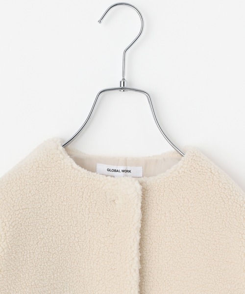 GLOBAL WORK（グローバルワーク）の「【キッズ】ボアノーカラーコート/239862（その他アウター・キッズ・オフホワイト/グレー系その他3・100cm/110cm/160cm/150cm/140cm/130cm/120cm）」の22枚目の写真