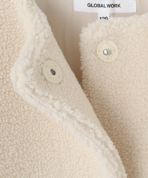 GLOBAL WORK（グローバルワーク）の「【キッズ】ボアノーカラーコート/239862（その他アウター・キッズ・オフホワイト/グレー系その他3・100cm/110cm/160cm/150cm/140cm/130cm/120cm）」の17枚目の写真