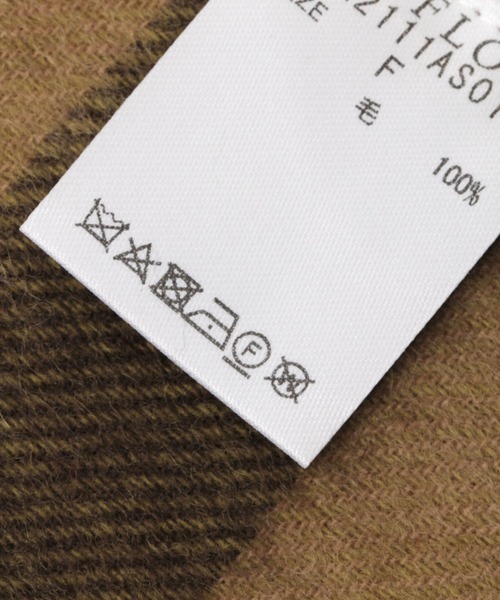 BAYFLOW（ベイフロー）の「ウールチェックマフラー（マフラー・メンズ・グレー/レッド/イエロー・FREE）」の7枚目の写真