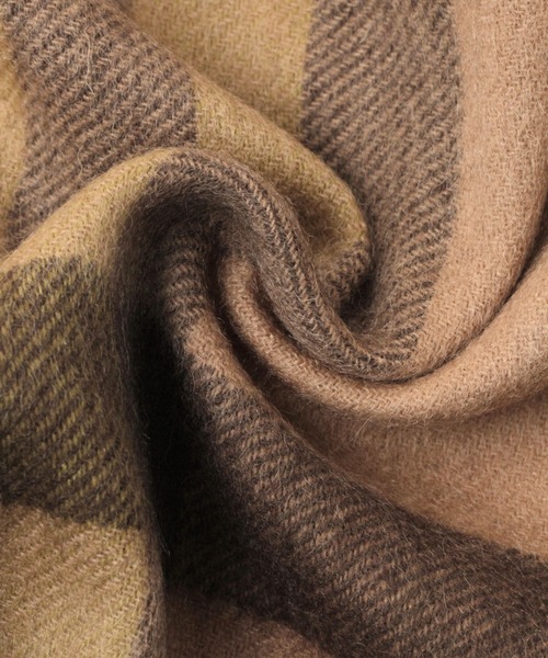 BAYFLOW（ベイフロー）の「ウールチェックマフラー（マフラー・メンズ・グレー/レッド/イエロー・FREE）」の11枚目の写真