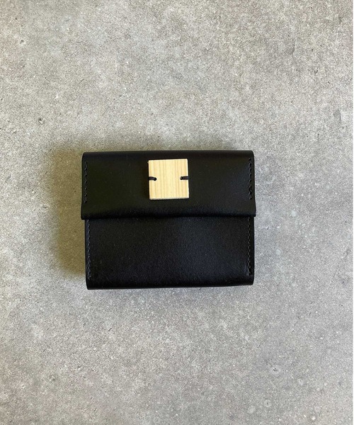 TIDEWAY(タイドウェイ)の「WOOD CARD CASE(名刺入れ・レディース・アッシュグレー/ブラック/ベージュ/グリーン・FREE)」の5枚目の写真