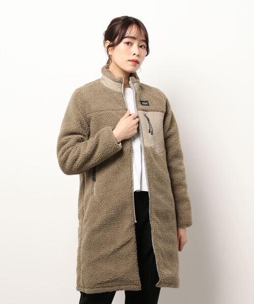 TAION（タイオン）の「TAION タイオン リバーシブルコート（トレンチコート・レディース・ブラック/ライトグレー・M/L）」の3枚目の写真