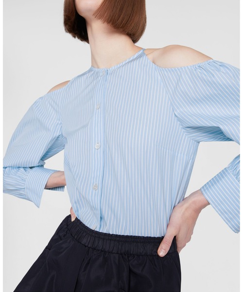STELLA McCARTNEY（ステラマッカートニー）の「Cotton Shirt　/ コットン シャツ（シャツ/ブラウス・レディース・ライトブルー・36/38）」の4枚目の写真
