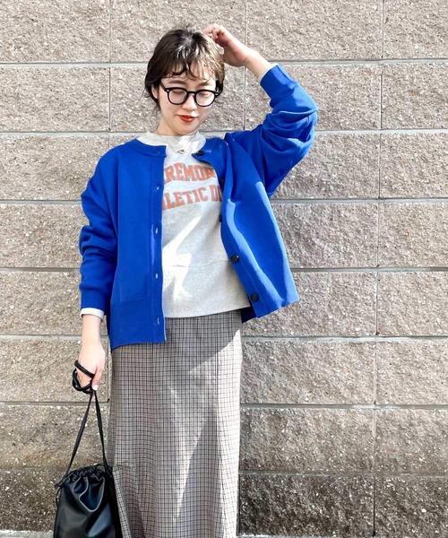 ITEMS URBANRESEARCH（アイテムズ アーバンリサーチ）の「2WAYクルーネックカーディガン（カーディガン/ボレロ・レディース・ブラック/ブルー/グレー系その他・FREE）」の3枚目の写真