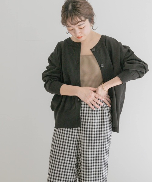 ITEMS URBANRESEARCH（アイテムズ アーバンリサーチ）の「2WAYクルーネックカーディガン（カーディガン/ボレロ・レディース・ブラック/ブルー/グレー系その他・FREE）」の6枚目の写真