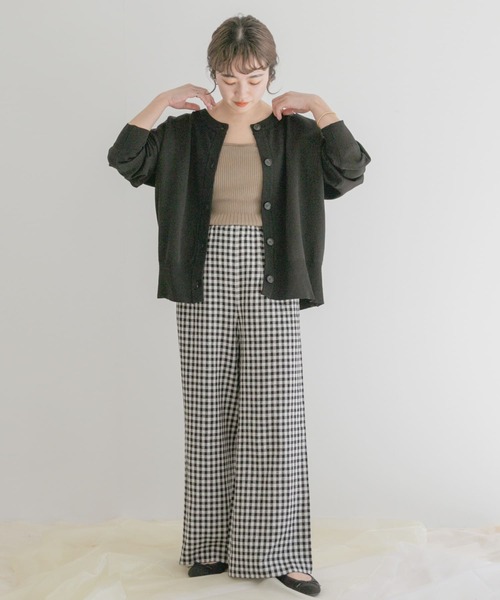 ITEMS URBANRESEARCH（アイテムズ アーバンリサーチ）の「2WAYクルーネックカーディガン（カーディガン/ボレロ・レディース・ブラック/ブルー/グレー系その他・FREE）」の7枚目の写真