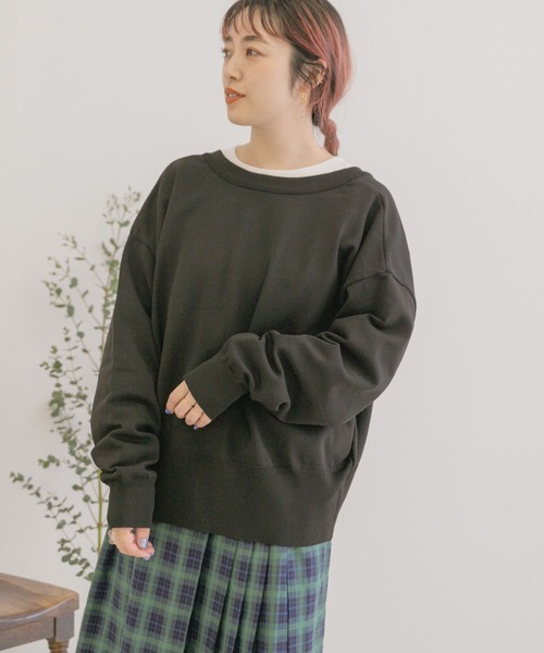 ITEMS URBANRESEARCH（アイテムズ アーバンリサーチ）の「2WAYクルーネックカーディガン（カーディガン/ボレロ・レディース・ブラック/ブルー/グレー系その他・FREE）」の12枚目の写真