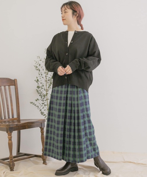 ITEMS URBANRESEARCH（アイテムズ アーバンリサーチ）の「2WAYクルーネックカーディガン（カーディガン/ボレロ・レディース・ブラック/ブルー/グレー系その他・FREE）」の22枚目の写真