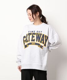 カレッジ ロゴ ビッグシルエット スウェット (ユニセックス)