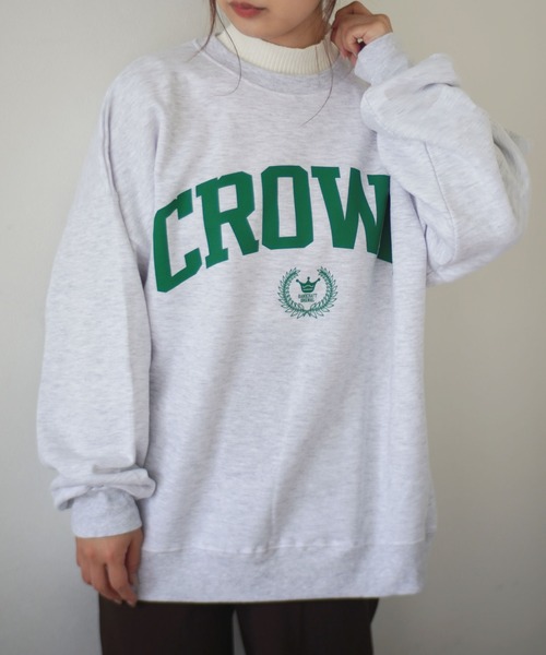 Port（ポート）の「カレッジ ロゴ ビッグシルエット スウェット (ユニセックス)（スウェット・レディース・A/B/C/D/E/F/G/H/I/J/K/L/M/N/O/P/Q/R/S/T/U/W/X/V・FREE）」の5枚目の写真