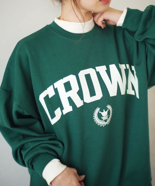 Port（ポート）の「カレッジ ロゴ ビッグシルエット スウェット (ユニセックス)（スウェット・レディース・A/B/C/D/E/F/G/H/I/J/K/L/M/N/O/P/Q/R/S/T/U/W/X/V・FREE）」の6枚目の写真