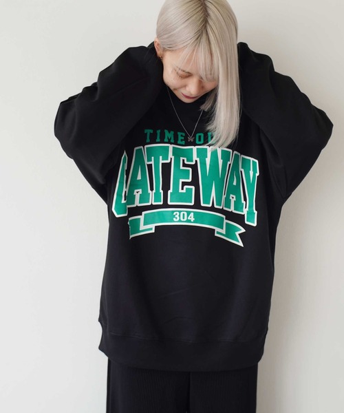 Port（ポート）の「カレッジ ロゴ ビッグシルエット スウェット (ユニセックス)（スウェット・レディース・A/B/C/D/E/F/G/H/I/J/K/L/M/N/O/P/Q/R/S/T/U/W/X/V・FREE）」の9枚目の写真