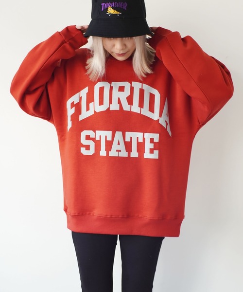 Port（ポート）の「カレッジ ロゴ ビッグシルエット スウェット (ユニセックス)（スウェット・レディース・A/B/C/D/E/F/G/H/I/J/K/L/M/N/O/P/Q/R/S/T/U/W/X/V・FREE）」の11枚目の写真