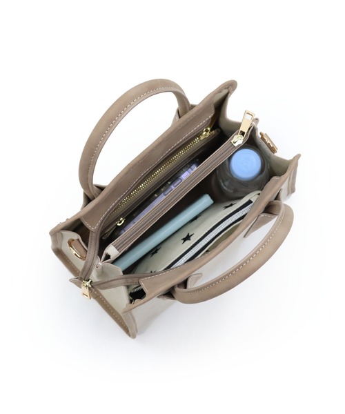 T・S・L(ティーエスエル)の「スクエア2wayバッグ(ボストンバッグ・レディース・ブラック/イエロー/モカ・FREE)」の9枚目の写真