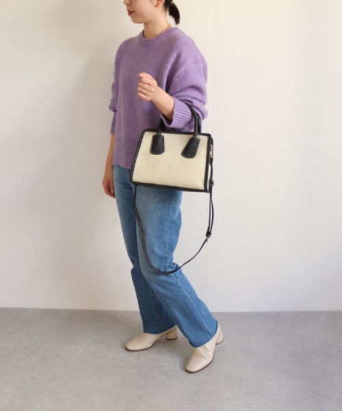 T・S・L(ティーエスエル)の「スクエア2wayバッグ(ボストンバッグ・レディース・ブラック/イエロー/モカ・FREE)」の11枚目の写真