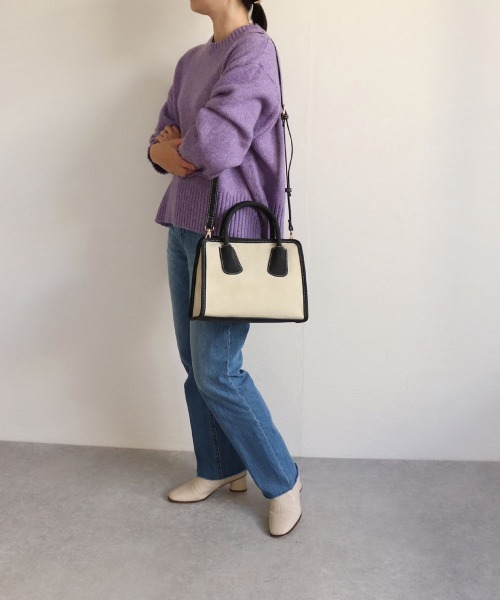 T・S・L(ティーエスエル)の「スクエア2wayバッグ(ボストンバッグ・レディース・ブラック/イエロー/モカ・FREE)」の12枚目の写真