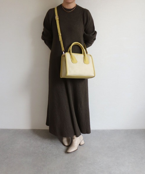 T・S・L(ティーエスエル)の「スクエア2wayバッグ(ボストンバッグ・レディース・ブラック/イエロー/モカ・FREE)」の15枚目の写真