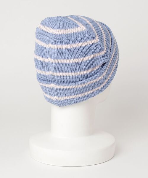 wonderland(ワンダーランド)の「Border beanie(ニットキャップ/ビーニー・メンズ・ブラウン/サックスブルー・ONESIZE)」の11枚目の写真