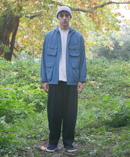 wonderland(ワンダーランド)の「Border beanie(ニットキャップ/ビーニー・メンズ・ブラウン/サックスブルー・ONESIZE)」の4枚目の写真