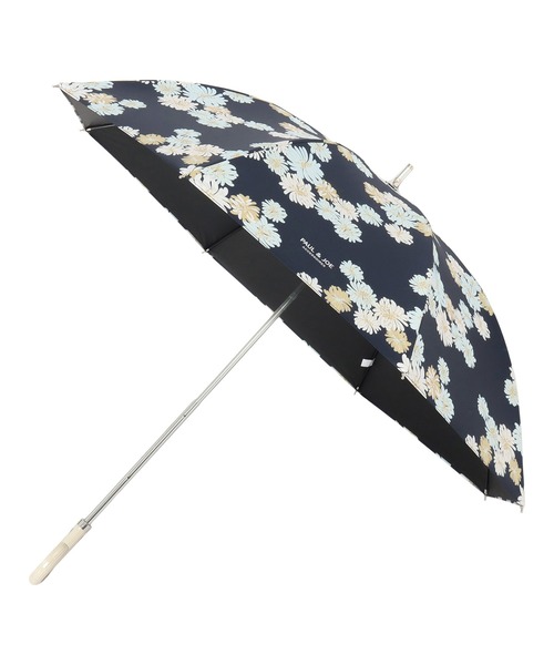 PAUL&JOE（ポールアンドジョー）の「一級遮光 晴雨兼用 日傘 軽量 ”クリザンテーム”（長傘・レディース・ホワイト/ネイビー/オレンジ系その他2・FREE）」の14枚目の写真