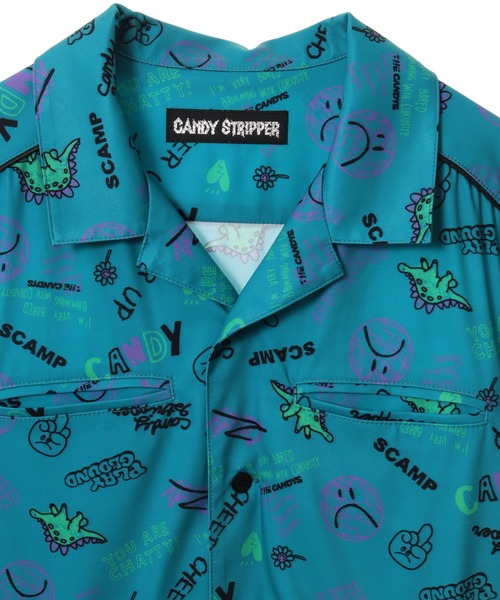 Candy Stripper(キャンディストリッパー)の「PLAY GROUND SHIRT ワンピース(シャツワンピース・レディース・ブラック/グレー/エメラルド・2)」の12枚目の写真