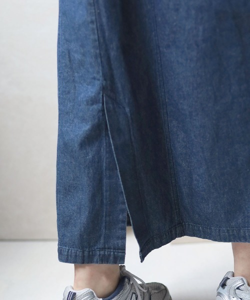 Bab（バブ）の「パフスリーブデニムワンピース（ワンピース・レディース・インディゴブルー/ブルー・M）」の12枚目の写真