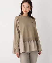 OPAQUE.CLIP | ドッキングフレアニットプルオーバー【WEB限定サイズ】(ニット/セーター)