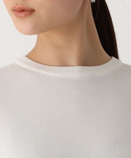 OPAQUE.CLIP（オペークドットクリップ）の「◆ドッキングフレアニットプルオーバー【WEB限定サイズ】（ニット/セーター・レディース・サンドベージュ/ホワイト系/ブラック・42/40/38）」の7枚目の写真