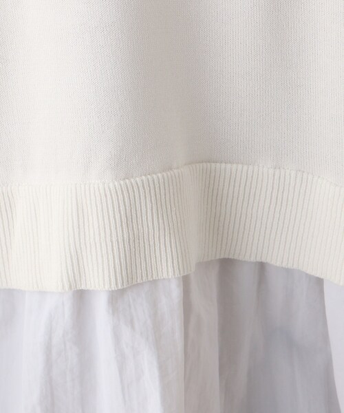 OPAQUE.CLIP（オペークドットクリップ）の「◆ドッキングフレアニットプルオーバー【WEB限定サイズ】（ニット/セーター・レディース・サンドベージュ/ホワイト系/ブラック・42/40/38）」の10枚目の写真