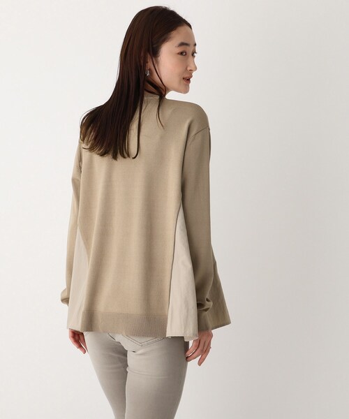 OPAQUE.CLIP（オペークドットクリップ）の「◆ドッキングフレアニットプルオーバー【WEB限定サイズ】（ニット/セーター・レディース・サンドベージュ/ホワイト系/ブラック・42/40/38）」の15枚目の写真