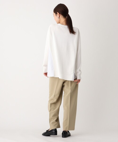 OPAQUE.CLIP（オペークドットクリップ）の「◆ドッキングフレアニットプルオーバー【WEB限定サイズ】（ニット/セーター・レディース・サンドベージュ/ホワイト系/ブラック・42/40/38）」の21枚目の写真