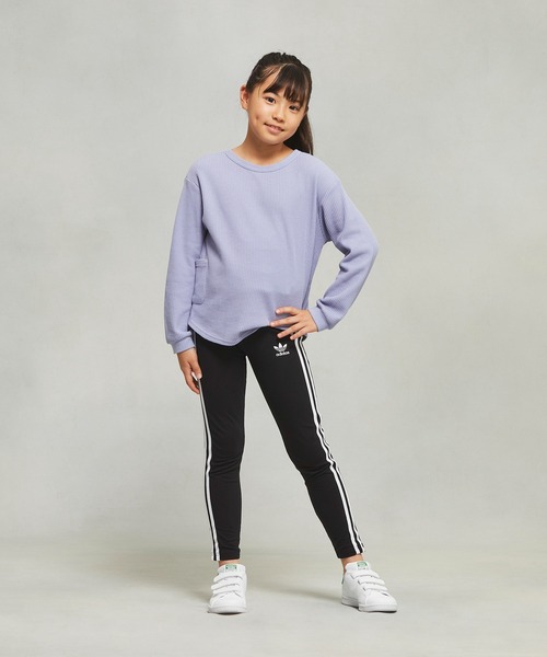 adidas(アディダス)の「アディカラー タイツ / アディダスオリジナルス adidas Originals(レギンス/スパッツ・キッズ・ブラック×ホワイト・130/140/150/160/170)」の8枚目の写真