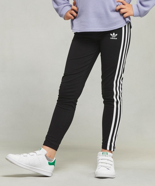 adidas(アディダス)の「アディカラー タイツ / アディダスオリジナルス adidas Originals(レギンス/スパッツ・キッズ・ブラック×ホワイト・130/140/150/160/170)」の7枚目の写真