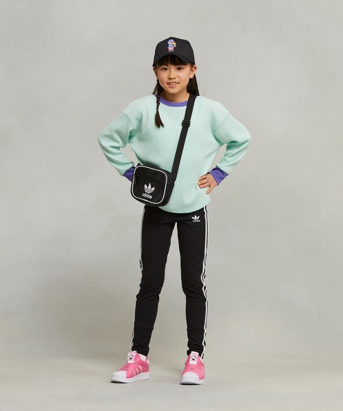 adidas(アディダス)の「アディカラー タイツ / アディダスオリジナルス adidas Originals(レギンス/スパッツ・キッズ・ブラック×ホワイト・130/140/150/160/170)」の6枚目の写真