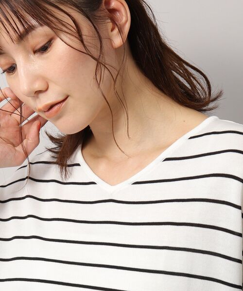 SOUP(スープ)の「◆接触冷感・UVカット/前後2WAYニットプルオーバー(ニット/セーター・レディース・ホワイト系5/ベビーピンク/ダークブラウン/ライトブルー/ライトグレー/ブラック・13/09)」の10枚目の写真
