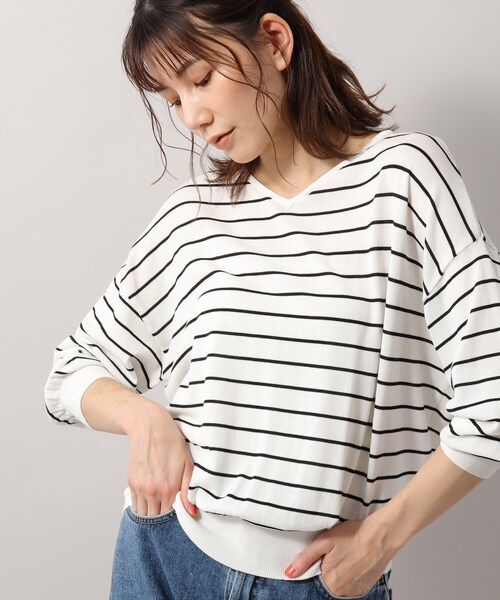 SOUP(スープ)の「◆接触冷感・UVカット/前後2WAYニットプルオーバー(ニット/セーター・レディース・ホワイト系5/ベビーピンク/ダークブラウン/ライトブルー/ライトグレー/ブラック・13/09)」の16枚目の写真