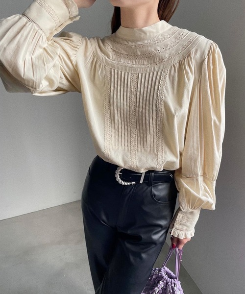 Ameri（アメリ）の「ARCHITRAVE BUCKLE BELT（ベルト・レディース・ブラック/ブラウン・FREE）」の4枚目の写真