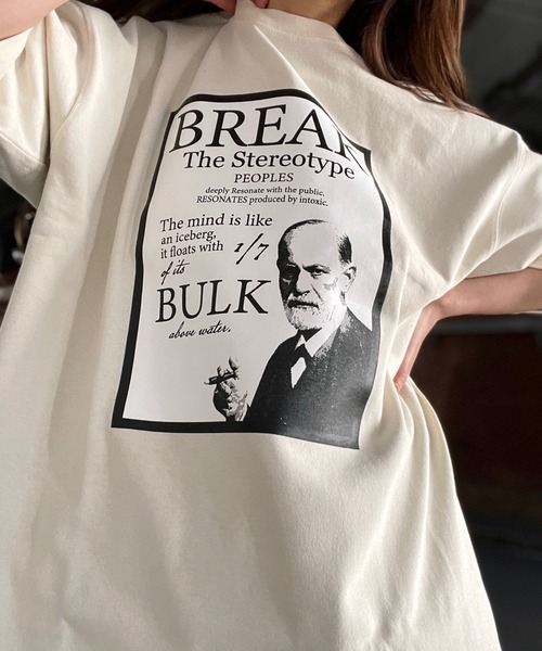 intoxic.(イントキシック)の「【intoxic.】フロイトピクチャー ショートスリーブ(Tシャツ/カットソー・レディース・ブラック/ベージュ・FREE)」の7枚目の写真