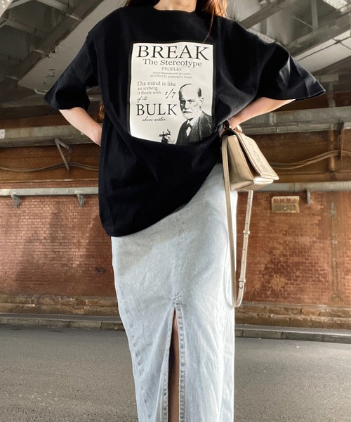 intoxic.(イントキシック)の「【intoxic.】フロイトピクチャー ショートスリーブ(Tシャツ/カットソー・レディース・ブラック/ベージュ・FREE)」の13枚目の写真