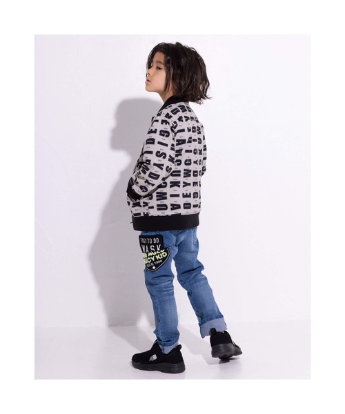 WASK（ワスク）の「WASK/袖 テープ 無地 ロゴ 柄 クールドッツ ブルゾン (100~160cm)（ブルゾン・キッズ・ブルー/ベージュ系その他・140/120/100/130/150/160/110）」の14枚目の写真