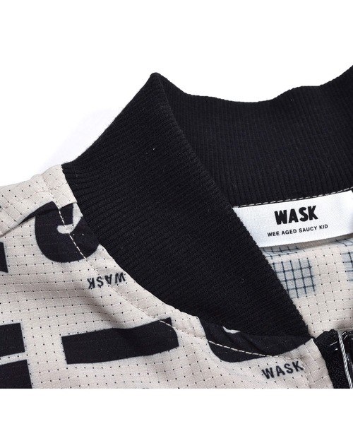 WASK（ワスク）の「WASK/袖 テープ 無地 ロゴ 柄 クールドッツ ブルゾン (100~160cm)（ブルゾン・キッズ・ブルー/ベージュ系その他・140/120/100/130/150/160/110）」の6枚目の写真