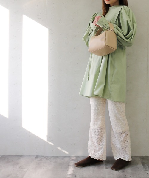 Per sist ence(パーシエンス)の「Per sist ence/パーシエンス レースニットソーフレアパンツ(その他パンツ・レディース・ブラック/ブルー/アイボリー・FREE)」の6枚目の写真