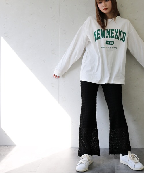 Per sist ence(パーシエンス)の「Per sist ence/パーシエンス レースニットソーフレアパンツ(その他パンツ・レディース・ブラック/ブルー/アイボリー・FREE)」の11枚目の写真