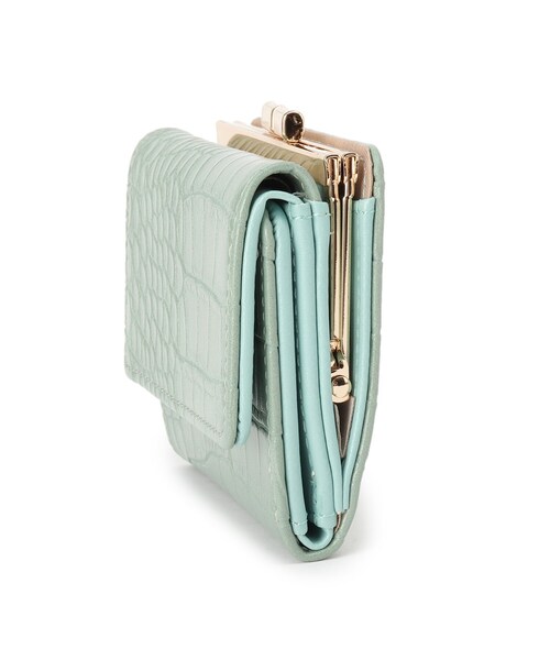 DRESKIP（ドレスキップ）の「◆クロコ風がま口ウォレット（財布・レディース・グレー/グリーン/ピンク系・00）」の5枚目の写真