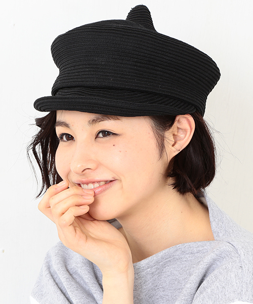 BEAMS BOY(ビームスボーイ)の「●Cableami×BEAMS BOY / ブレード キャスケット 15SS(キャスケット・レディース・ブラック/ベージュ・ONE SIZE)」の2枚目の写真