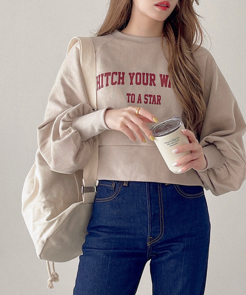 etade(エタード)の「【etade】logo short sweat etdwz22s001(スウェット・レディース・ネイビー/グレー/グリーン/アイボリー・FREE)」の17枚目の写真