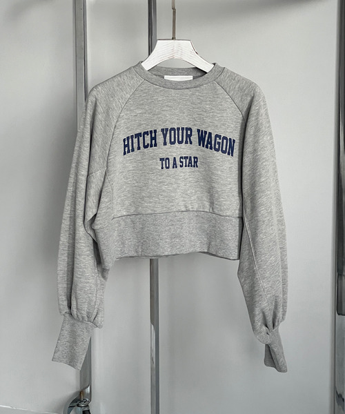 etade(エタード)の「【etade】logo short sweat etdwz22s001(スウェット・レディース・ネイビー/グレー/グリーン/アイボリー・FREE)」の12枚目の写真