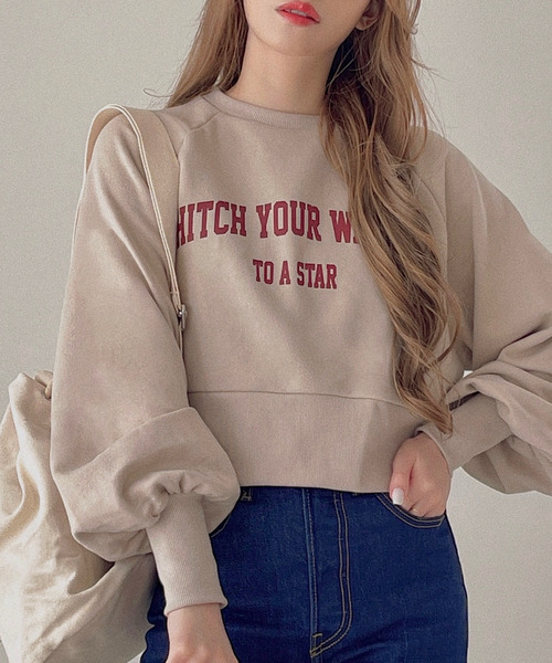 etade(エタード)の「【etade】logo short sweat etdwz22s001(スウェット・レディース・ネイビー/グレー/グリーン/アイボリー・FREE)」の21枚目の写真