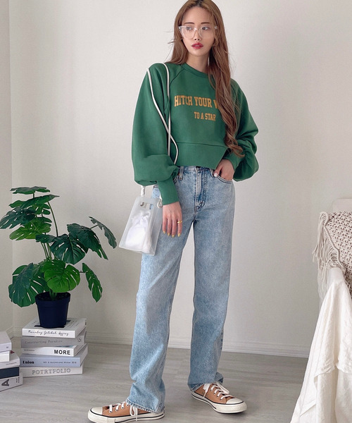 etade(エタード)の「【etade】logo short sweat etdwz22s001(スウェット・レディース・ネイビー/グレー/グリーン/アイボリー・FREE)」の20枚目の写真