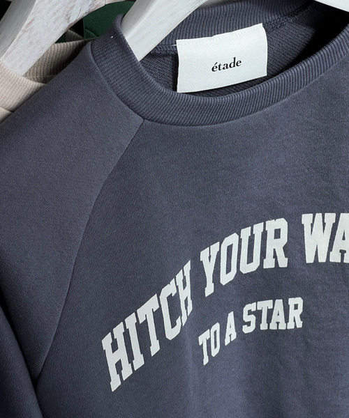 etade(エタード)の「【etade】logo short sweat etdwz22s001(スウェット・レディース・ネイビー/グレー/グリーン/アイボリー・FREE)」の8枚目の写真